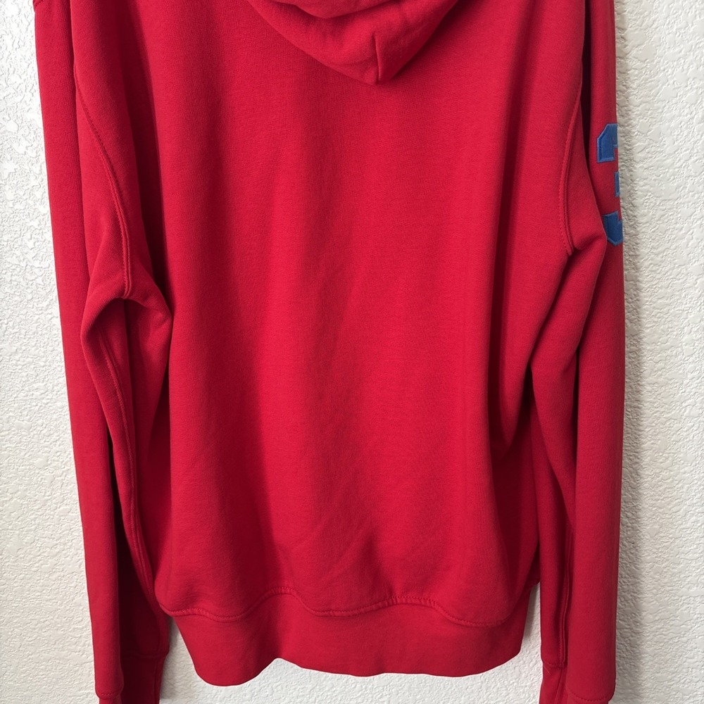 Polo Ralph Lauren Big Pony Hoodie Pullover Red Men's Size L Long Sleeve Logo - Picture 13 of 13